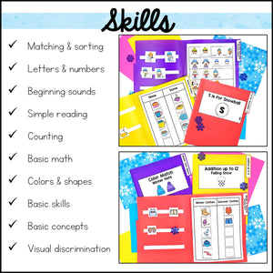 Winter File Folder Games and Activities