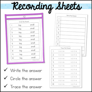 Special Education Task Boxes | Winter Basic Concepts