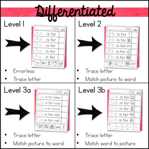 Beginning Sounds Worksheets: Cut and Paste Activities