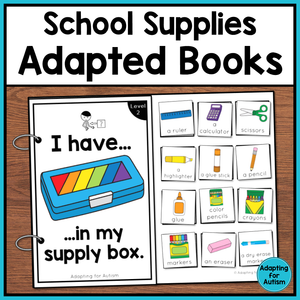 Back to School Adapted Books