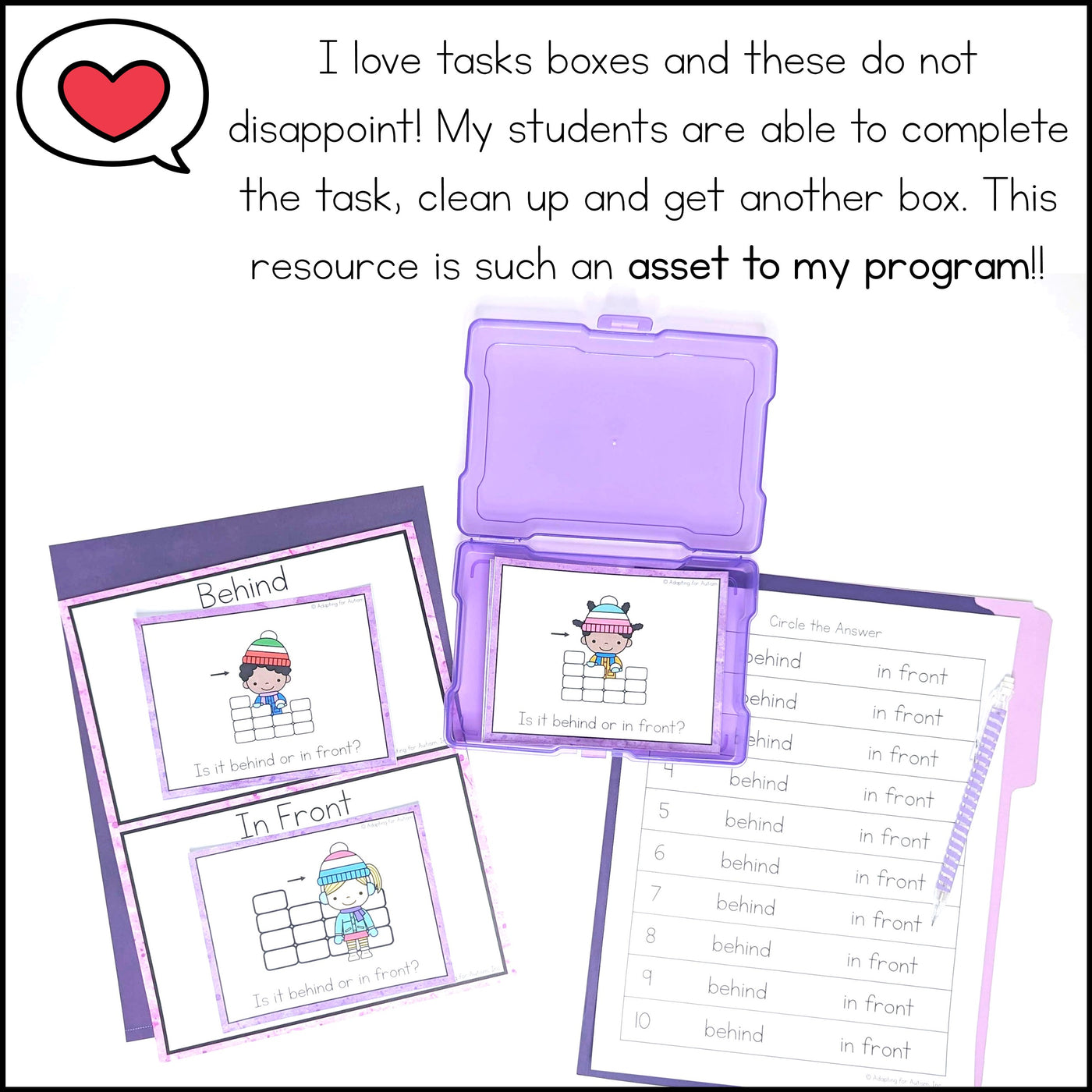 Envelopes Task Asd Special Education Task Boxes Yearlong BUNDLE | Basic Concepts – Autism ...