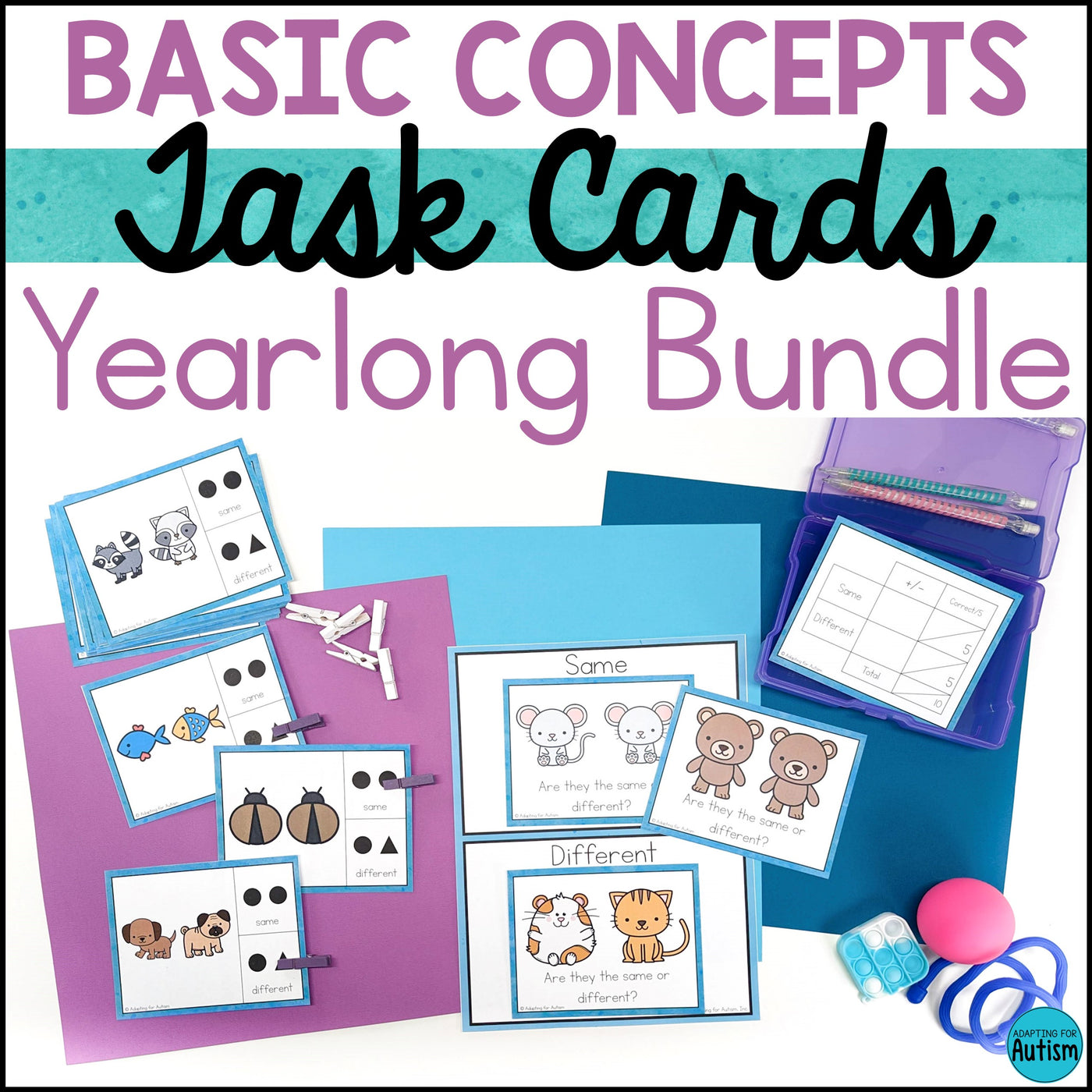 Special Education Task Boxes Yearlong BUNDLE