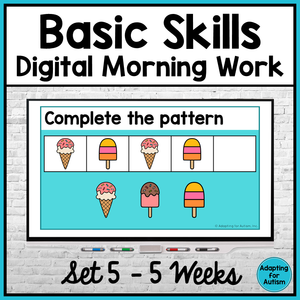 Basic Skills Digital Morning Work - Set 5
