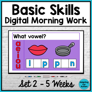 Basic Skills Digital Morning Work - Set 2