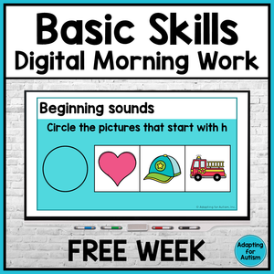 Basic Skills Digital Morning Work FREE SAMPLE