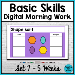 Basic Skills Digital Morning Work - Set 7