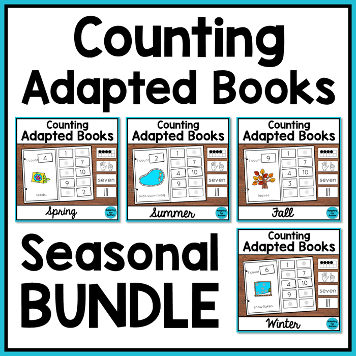 Seasonal Counting Adapted Books BUNDLE