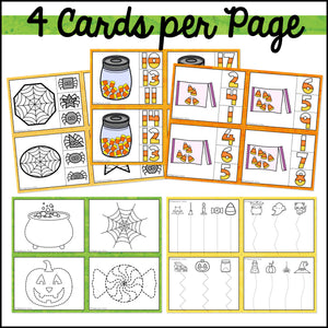Halloween Fine Motor Activities and Task Cards Mini Pack