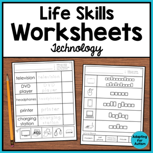 Life Skills Worksheets - Technology Vocabulary