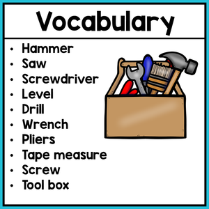 Life Skills Worksheets - Tools Vocabulary