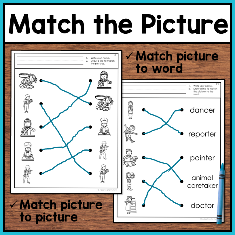 life-skills-worksheets-occupations-vocabulary-autism-work-tasks for Free Printable Job Skills Worksheets For Special Needs Students Life Skills Worksheets - Occupations Vocabulary – Autism Work Tasks for Free Printable Job Skills Worksheets For Special Needs Students