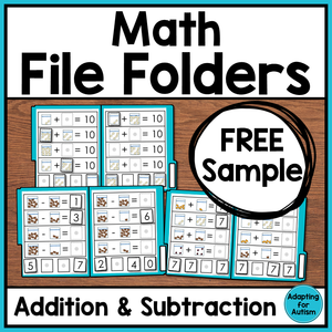 Math File Folders - FREE SAMPLE