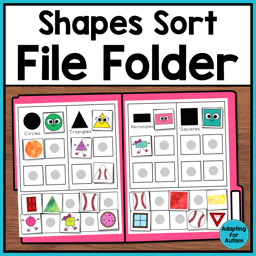 File Folder Games Shapes