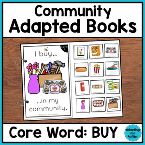 Community Core Word Adapted Book (I Buy)