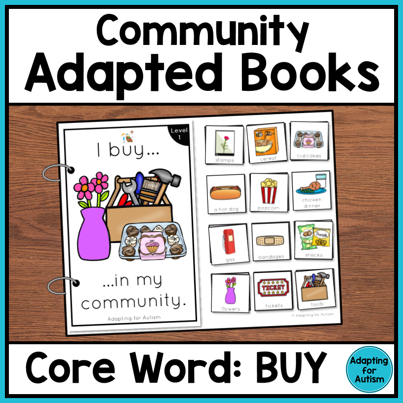 Community Core Word Adapted Book (I Buy)