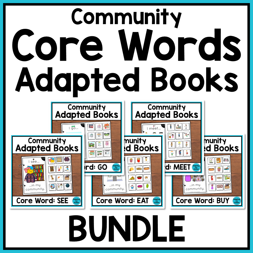 Community Core Words Adapted Books BUNDLE