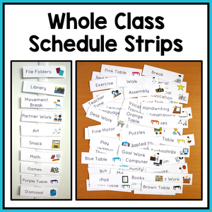 Visual Schedules for Special Education and Autism Classrooms