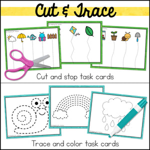 Spring Fine Motor Activities and Task Cards Mini Pack