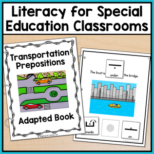 Transportation Prepositions Adapted Book | Print & Digital