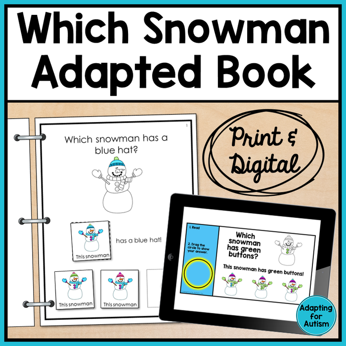 Winter Adapted Book: Which Snowman | Print & Digital