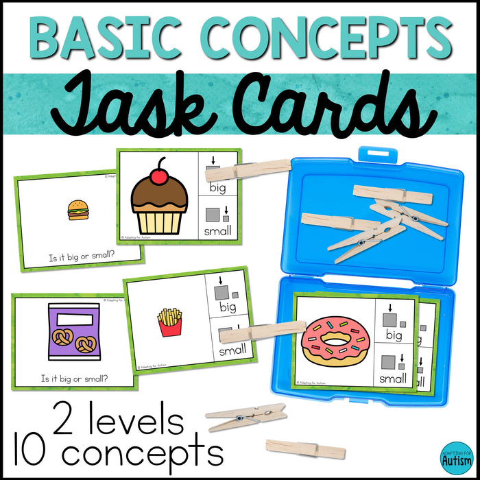 Special Education Task Boxes | Any Time Basic Concepts