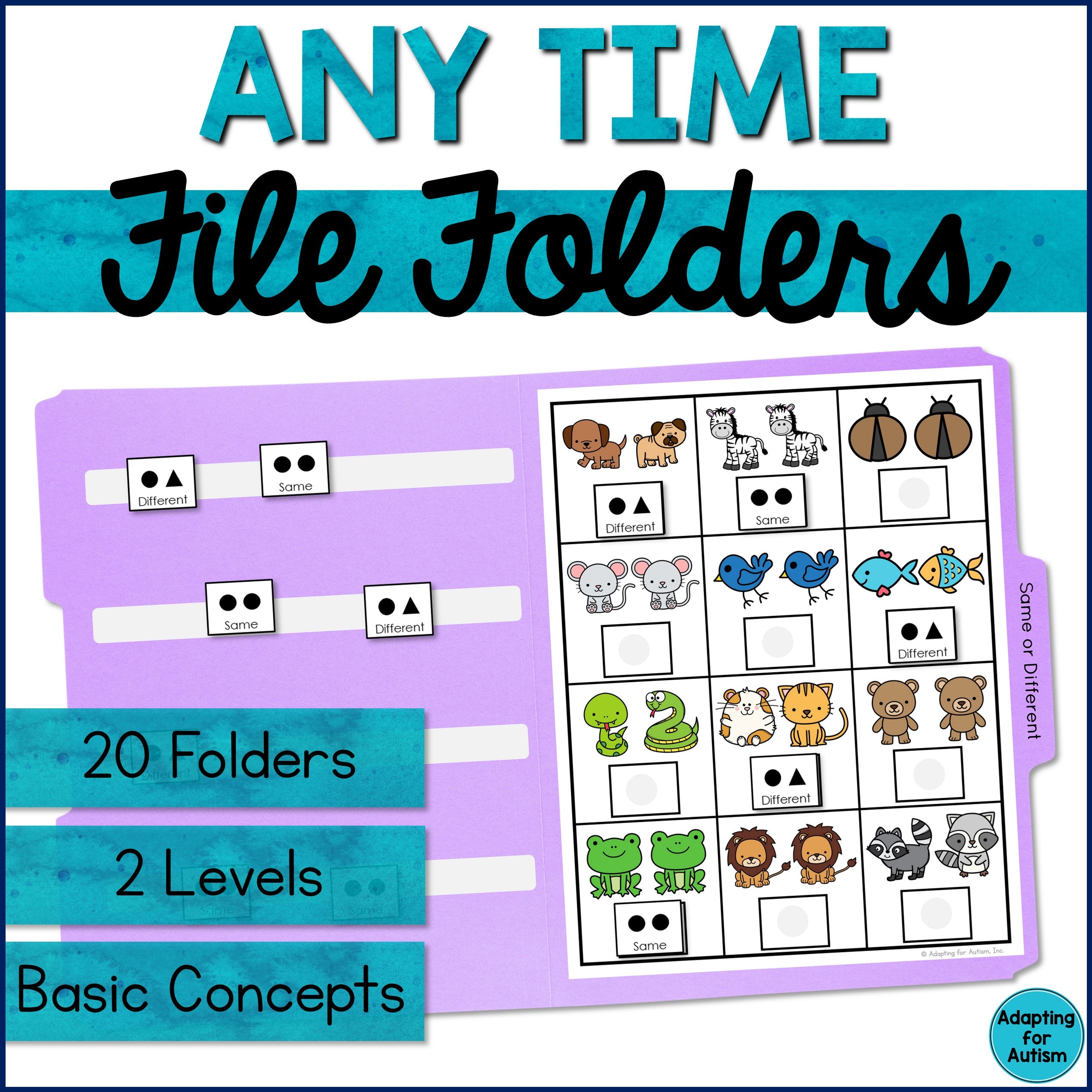 Printable File Folder Games