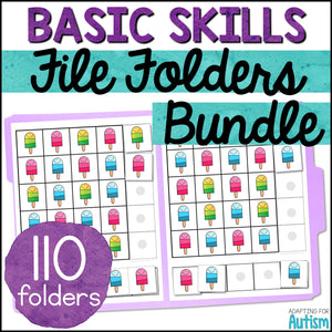 Basic Skills File Folder Games BUNDLE