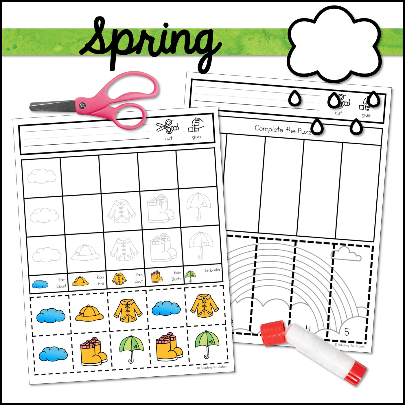 Math Cut And Paste Activity