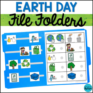 Earth Day File Folder Games - Matching and Sorting