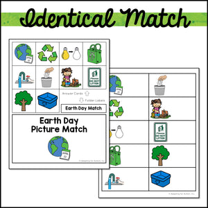 Earth Day File Folder Games - Matching and Sorting