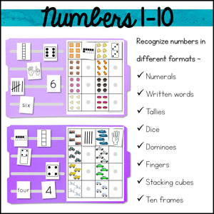 Errorless File Folder Games | Numbers and Counting 1-10
