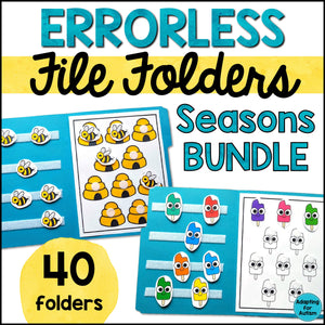 Errorless File Folders - Seasonal BUNDLE