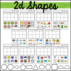 Errorless Cut and Paste Activities - 2D and 3D Shapes