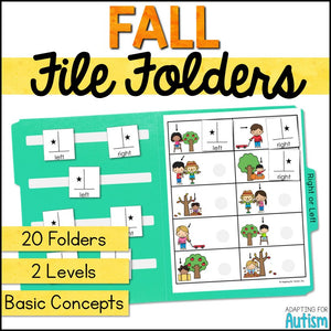 Fall File Folder Games – Basic Concepts