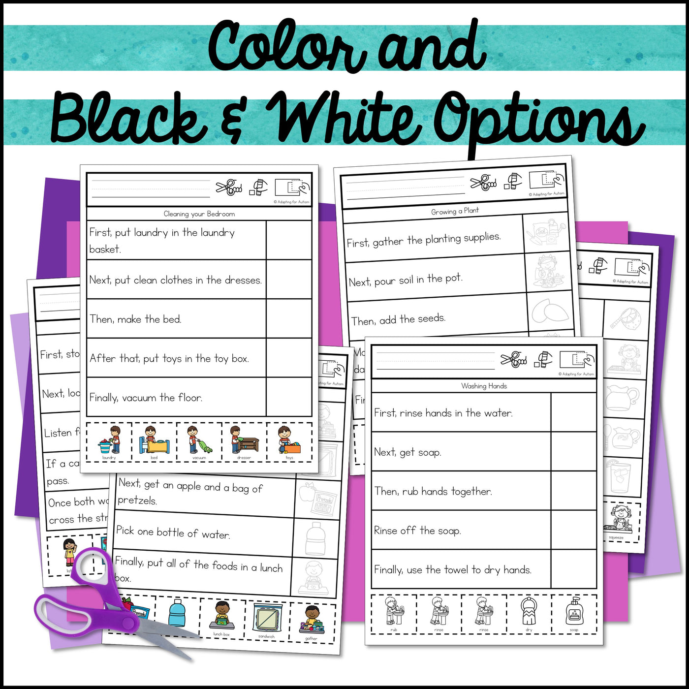 cut-and-paste-sequencing-activities-5-step-autism-work-tasks for 5 Step Sequencing Pictures Printable Free Cut and Paste Sequencing Activities (5 step) – Autism Work Tasks for 5 Step Sequencing Pictures Printable Free
