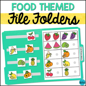 Food File Folder Games and Activities