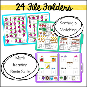 Food File Folder Games and Activities