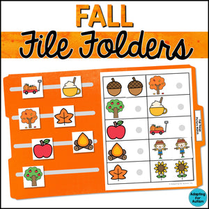 FREE Fall File Folder Games and Activities