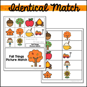 FREE Fall File Folder Games and Activities