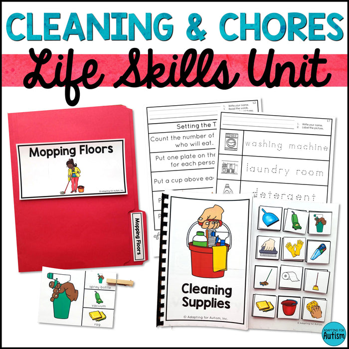 Life Skills Activities for Special Education - Cleaning and Household Chores