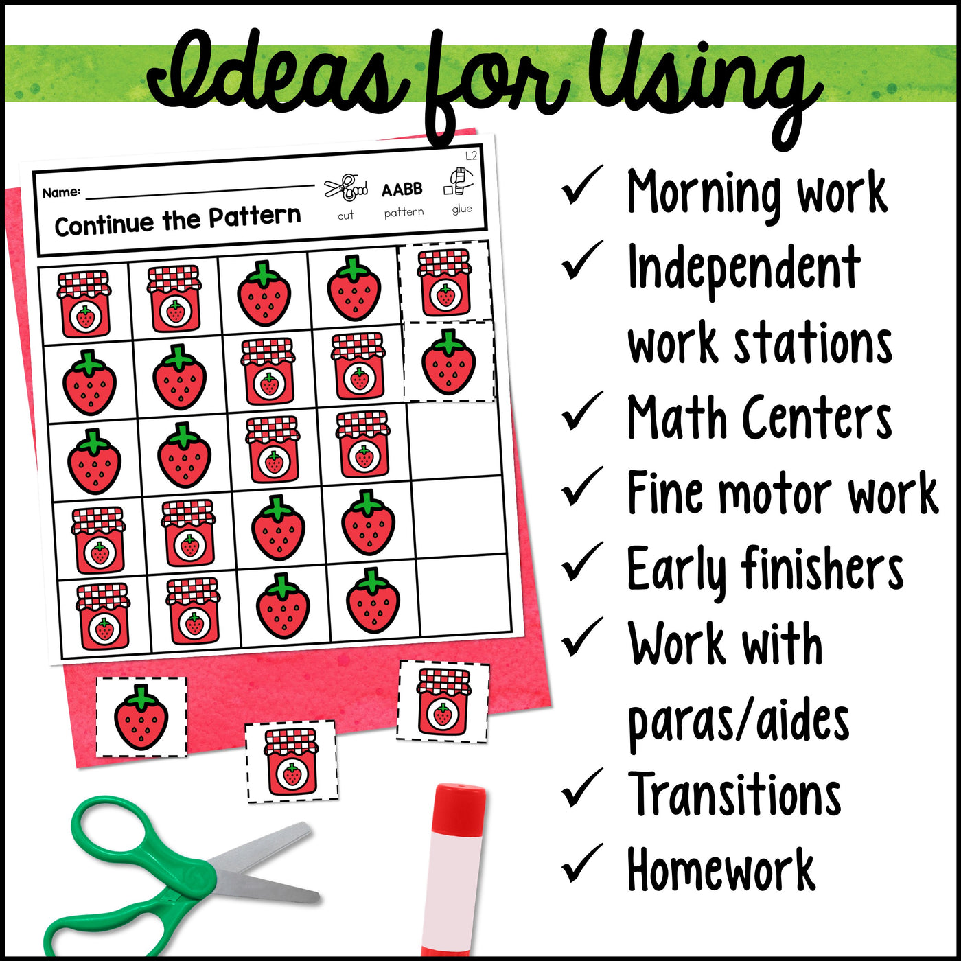 Patterns Cut and Paste Activities bBundle – Autism Work Tasks patterns-cut-and-paste-activities-bbundle-autism-work-tasks