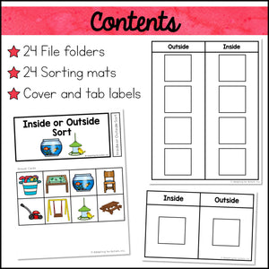 Sorting File Folder Games - Basic Concepts Activities
