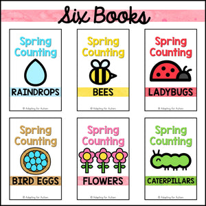 Spring Counting Activities Math Adapted Books | Count 1-20