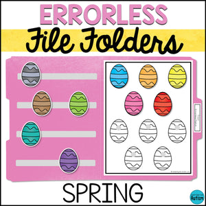 Errorless Spring File Folder Games and Activities
