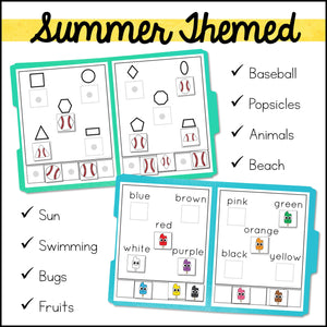 Summer Basic Skills File Folder Games and Activities