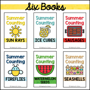 Summer Counting Activities Math Adapted Books | Count 1-20