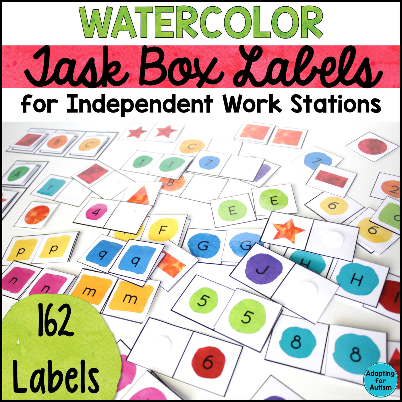 Task Box Labels for Independent Work Stations – Autism Work Tasks