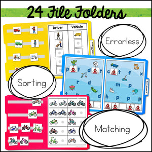 Transportation File Folder Games and Activities