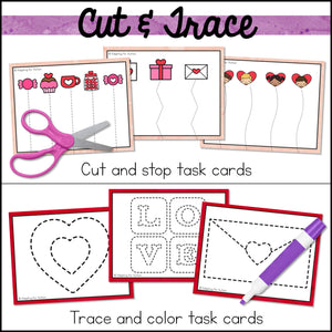 Valentine's Day Fine Motor Activities and Task Cards Mini Pack