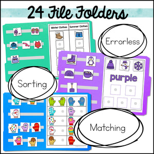 Winter File Folder Games and Activities